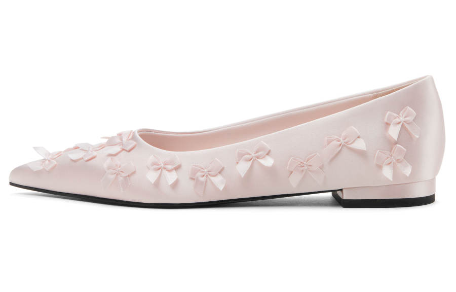 CHARLES&KEITH Small Ck Fabric Women's Casual Shoes 1.6cm Women's Blush Light Red