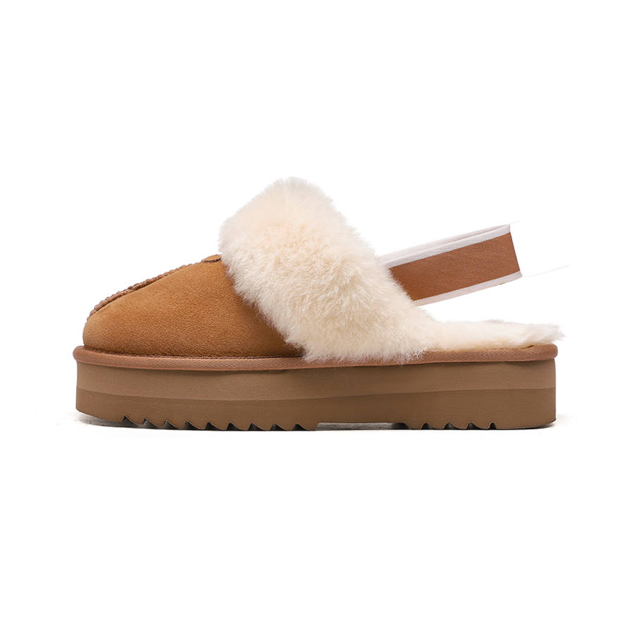 TASMAN AUS Minimalist Style Comfortable Lightweight Thermal Fleece Lined Platform Stretch Ankle Strap