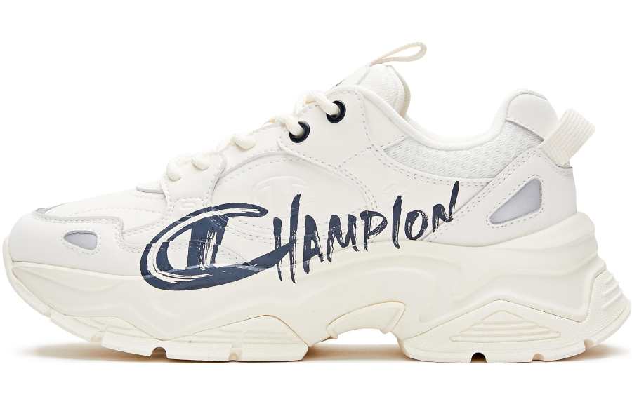 Champion Champ 19 Street Textile, Synthetic Leather Balance Low top Chunky Sneakers Women's Beige