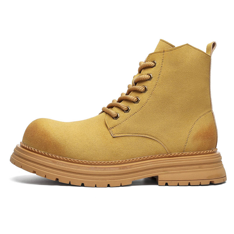 CHILANG CHILANG Crew Combat Boots Men's Yellow