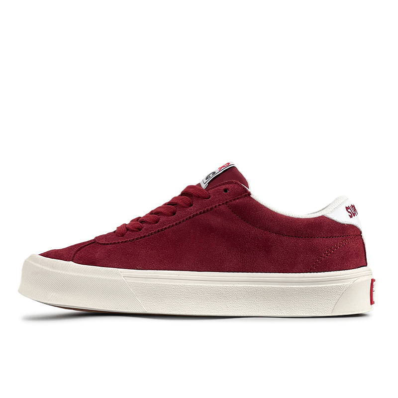 LuzaoT SUPER DRAG Abrasion Resistant Breathable Abrasion Resistant Breathable Low top Skateboard Shoes Unisex Burgundy
