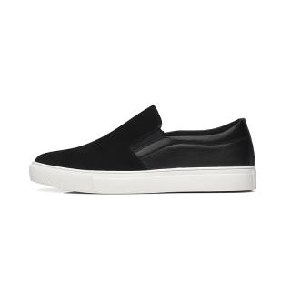 JASONSTAR Cow Suede Men's Casual Shoes Men's Black