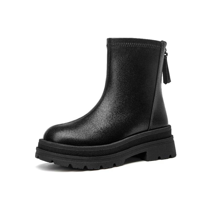 DUSTO PU Synthetic Leather Ankle Boots 5.2CM Women's