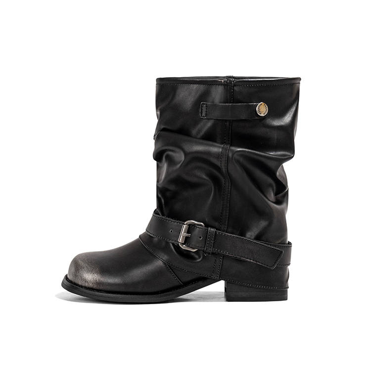 LAOMIAO Ankle Boots 4cm Women's Black