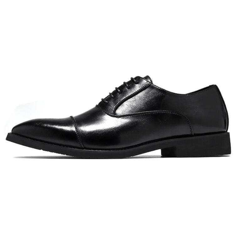 WEISHIBANGWEI WEISHIBANGWEI Microfiber Leather Dress Shoes Men's Black