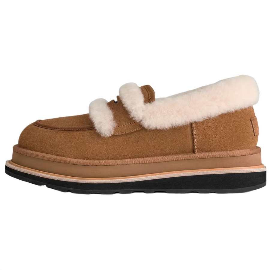 UGG Sacai x UGG Suede Loafers Unisex Chestnut