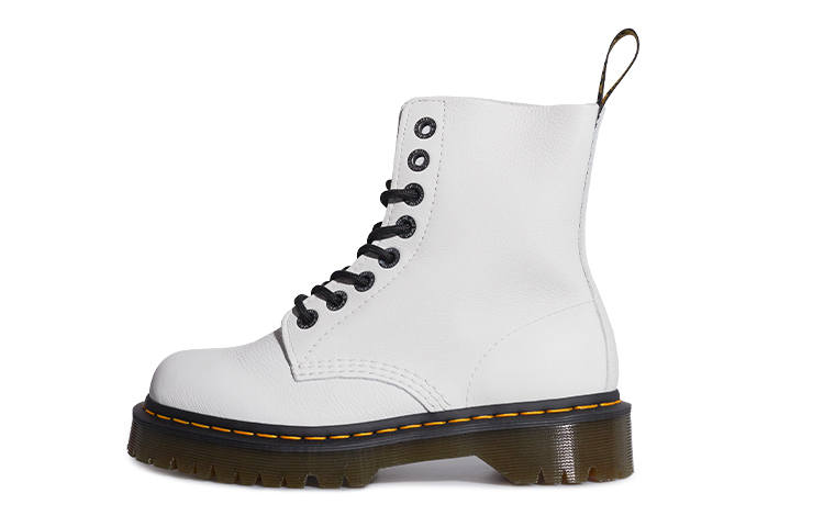 Dr.Martens Dr. Martens 1460 Pascal Bex Pisa Leather Lace Up Boots 'White' Women's
