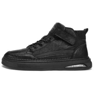 G.N.SHIJIA Synthetic Leather Skateboard Shoes Men's Black