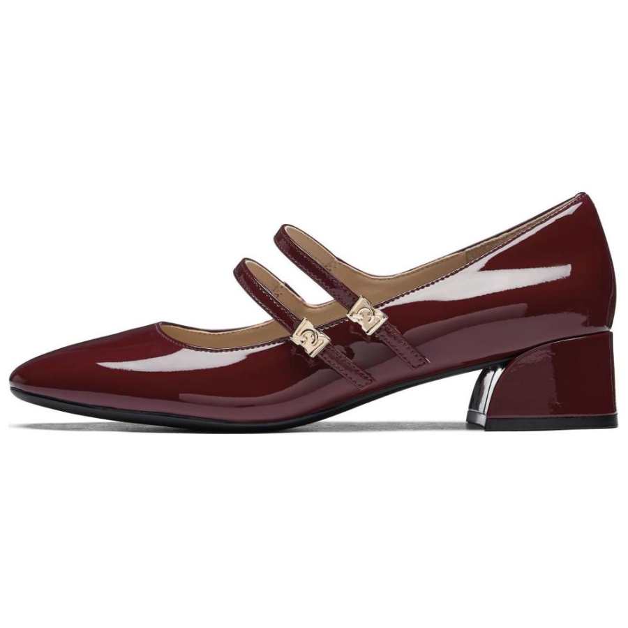 73Hours Sweetheart Carat Block Heel Mary Jane Shoes 4cm Women's