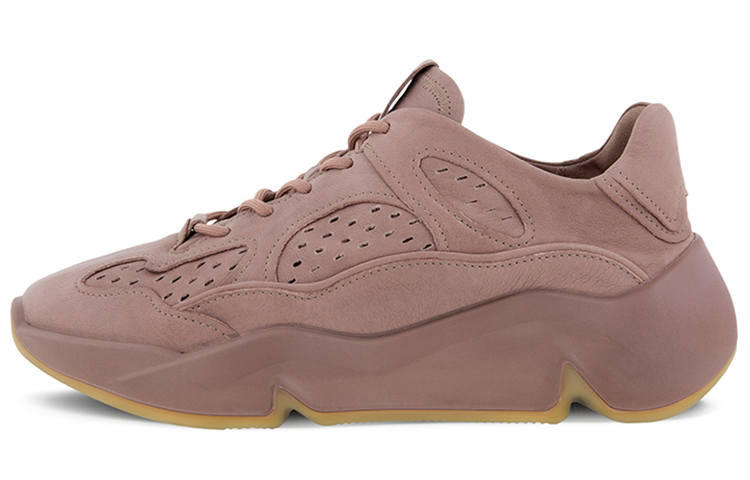 Ecco Tide Fun Slip Resistant, Abrasion Resistant, Breathable Low top Chunky Sneakers Women's Wood Pink
