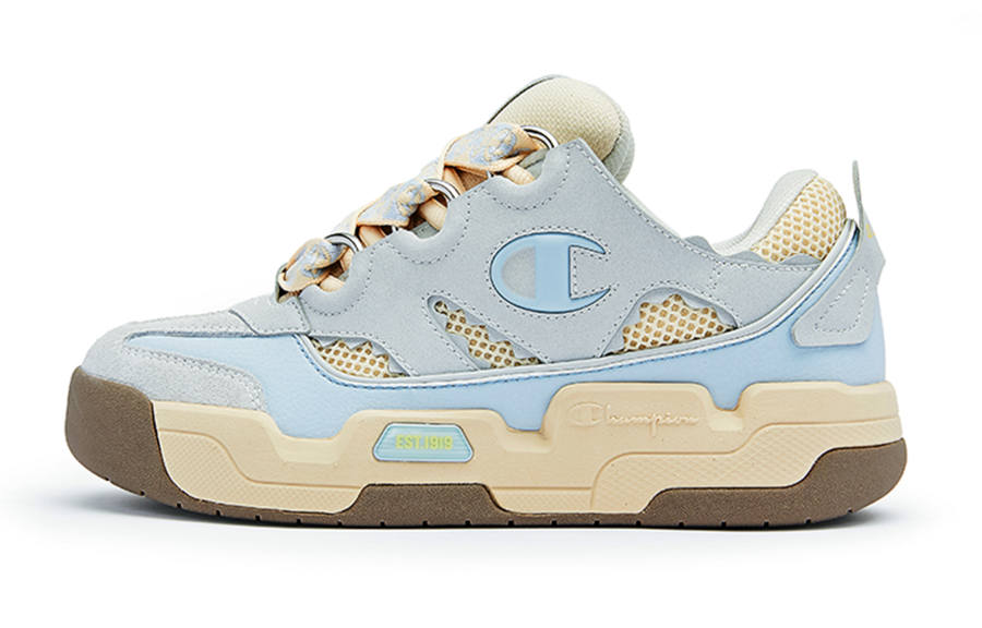 Champion Slip Resistant Slip Resistant Low top Skateboard Shoes Women's Light Blue