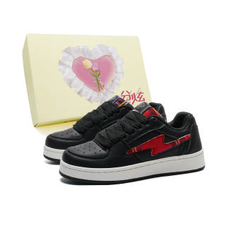 FULLXUAN Classic Vintage Versatile Microfiber Leather Low top Skateboard Shoes Women's