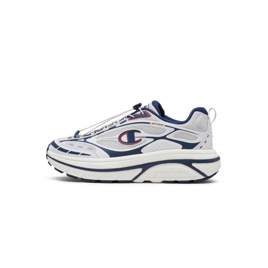 Champion Textile, Synthetic Leather, TPU Low top Running Shoes Men's Dust Free Gray/Marine Blue