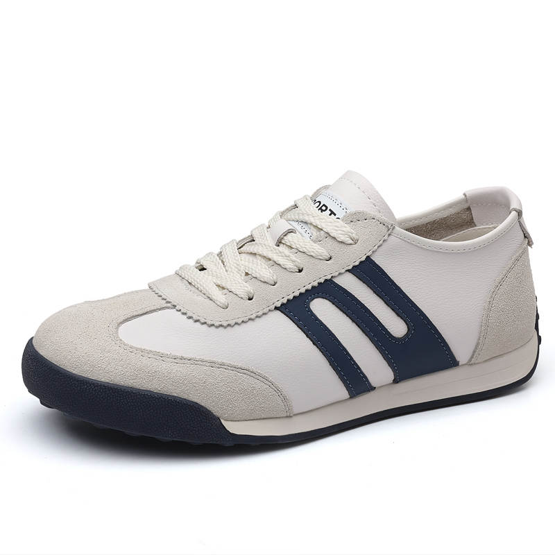 KACHILANG Cow Leather Abrasion Resistant Abrasion Resistant Slip Resistant Low top Casual Shoes Men's