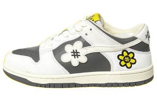 WATER THE PLANT Low top Skateboard Shoes Unisex White Brown