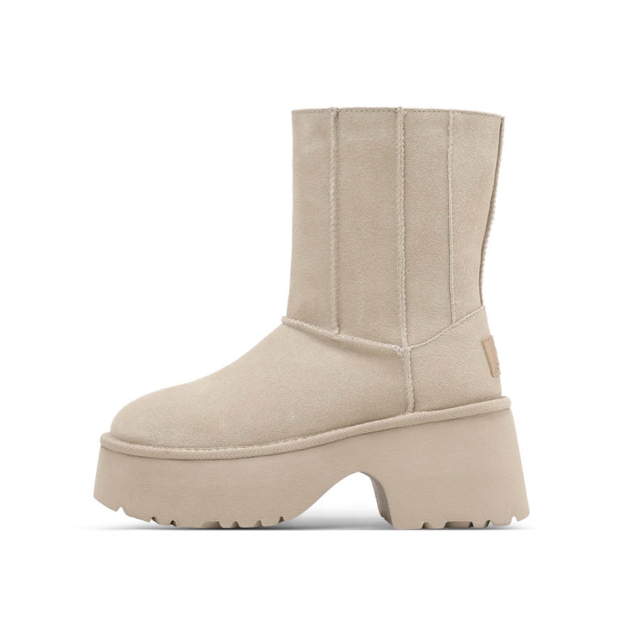 C°BANNER Cow Split Leather Thermal Abrasion Resistant Thermal Abrasion Resistant Snow Boots Women's Beige