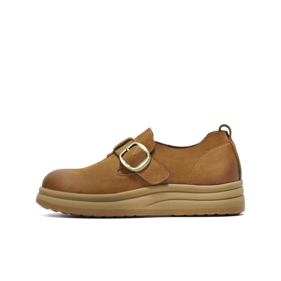 BELLE Toast Family 2 Cow Leather Casual Shoes Women's