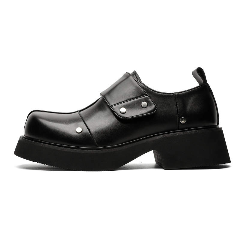 Xiwencha Microfiber Leather Casual Shoes Men's Black