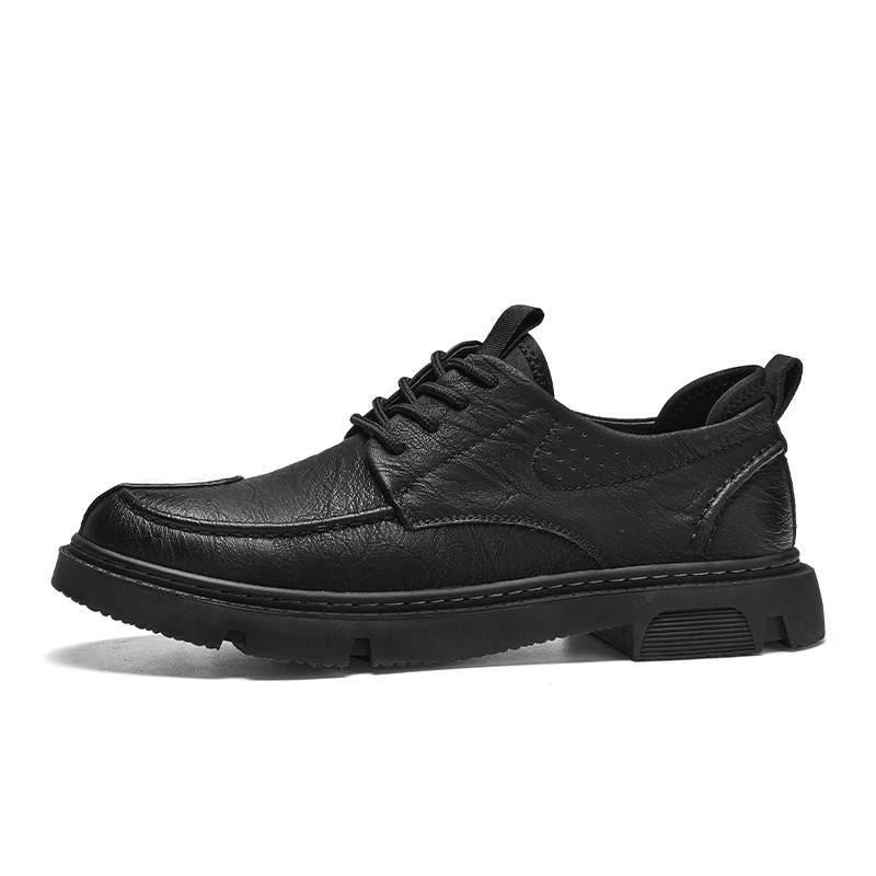 CITONGXIANSHENG Microfiber Leather Casual Shoes Unisex Black