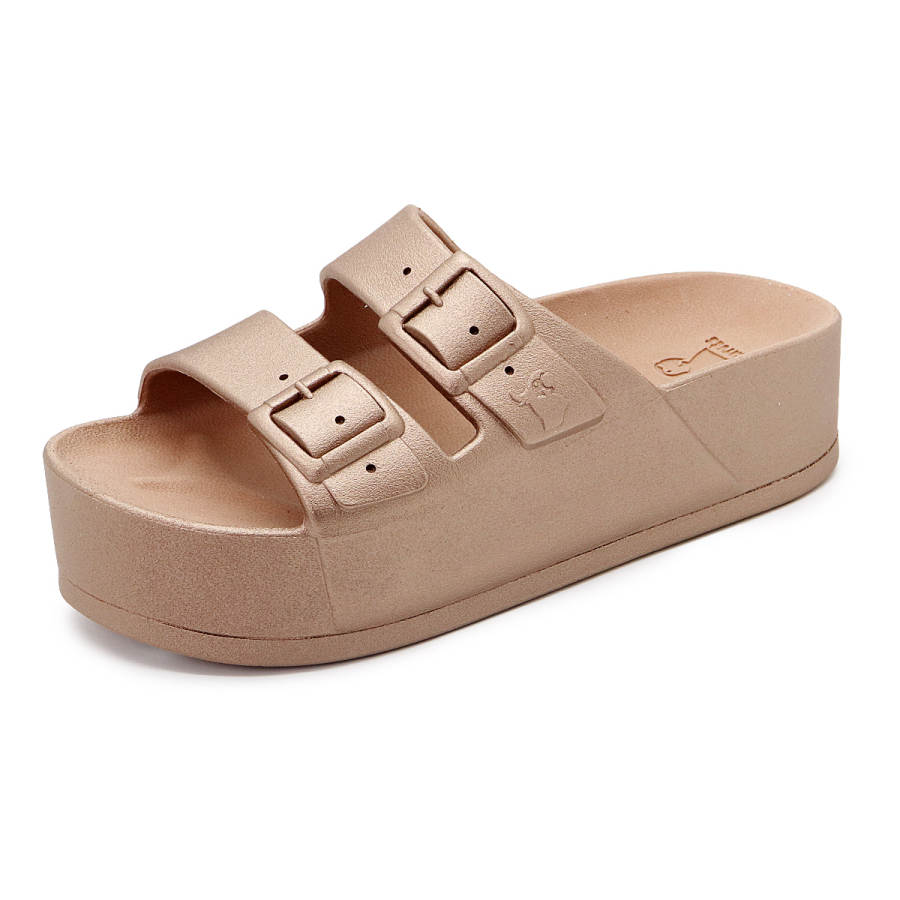 Cacatoès Cacatoès Beach Sandals Unisex Gold