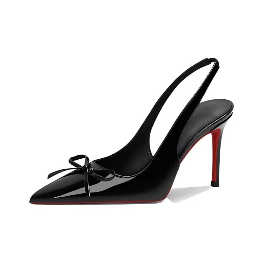 YIYIQIN Pu Slim Heel High Heels Women's