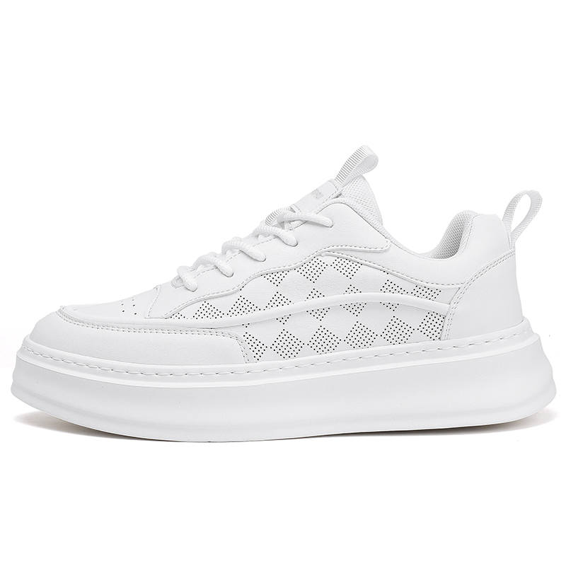 YIMINU Cow Leather Low top Skateboard Shoes Men's