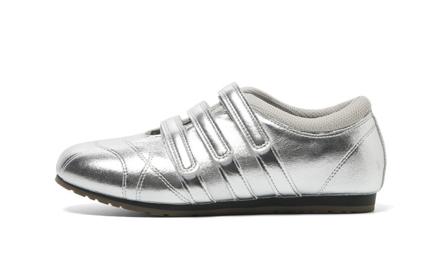 FOREVER 21 Pu Slip Resistant Abrasion Resistant Low top Casual Shoes Women's Silver