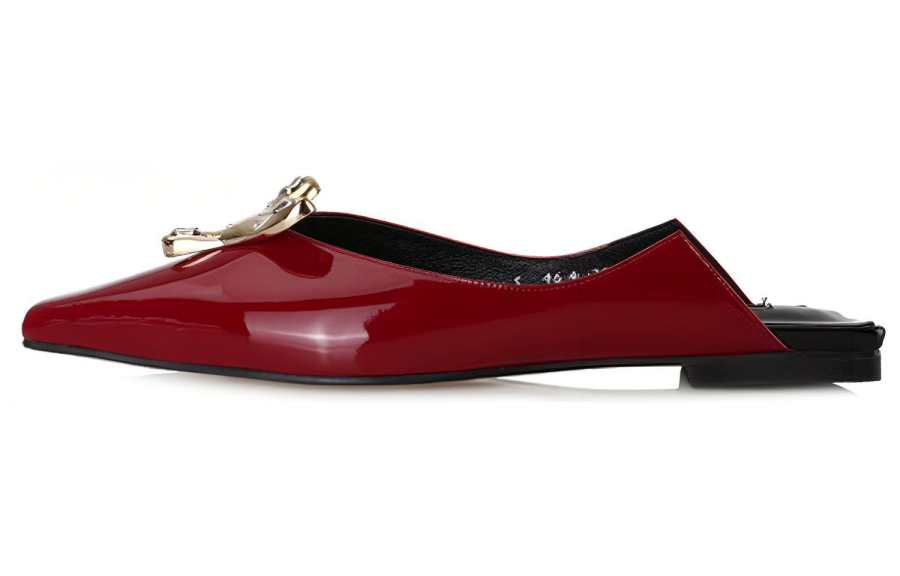 YUUL YIE Patent Leather Stylish Sandal Women's Red