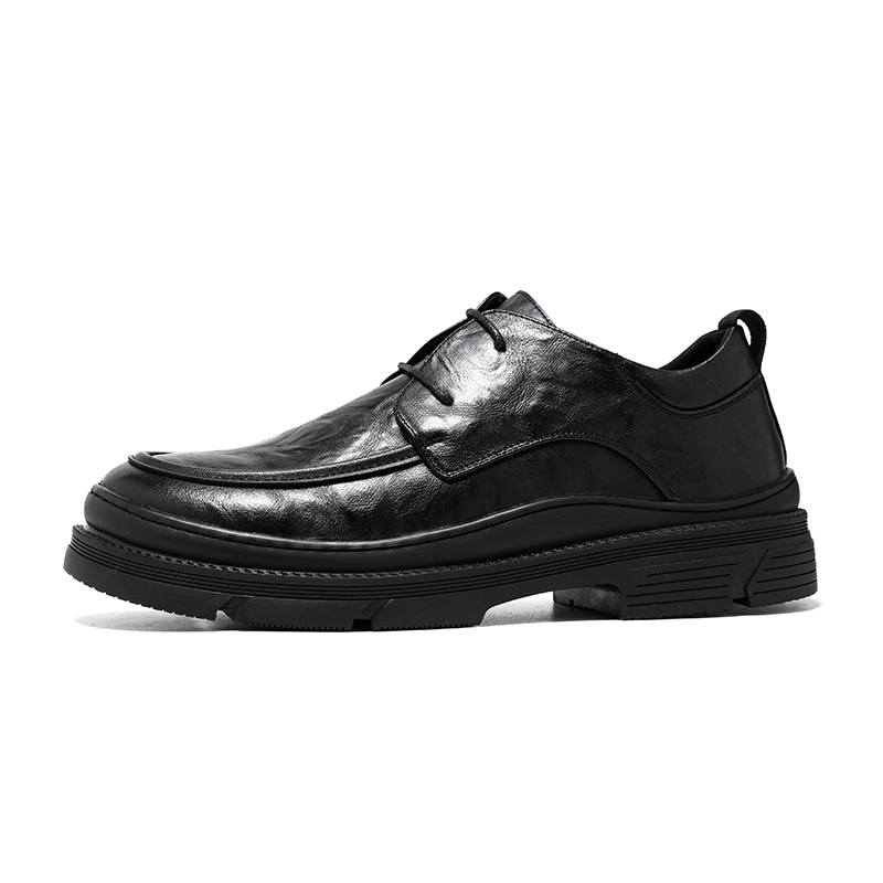 SHUPATE Microfiber Leather Dress Shoes Men's Black