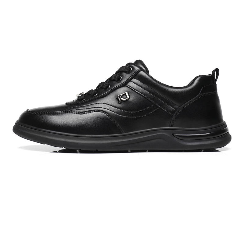 KJ Men's Casual Shoes Men's Low Top Black