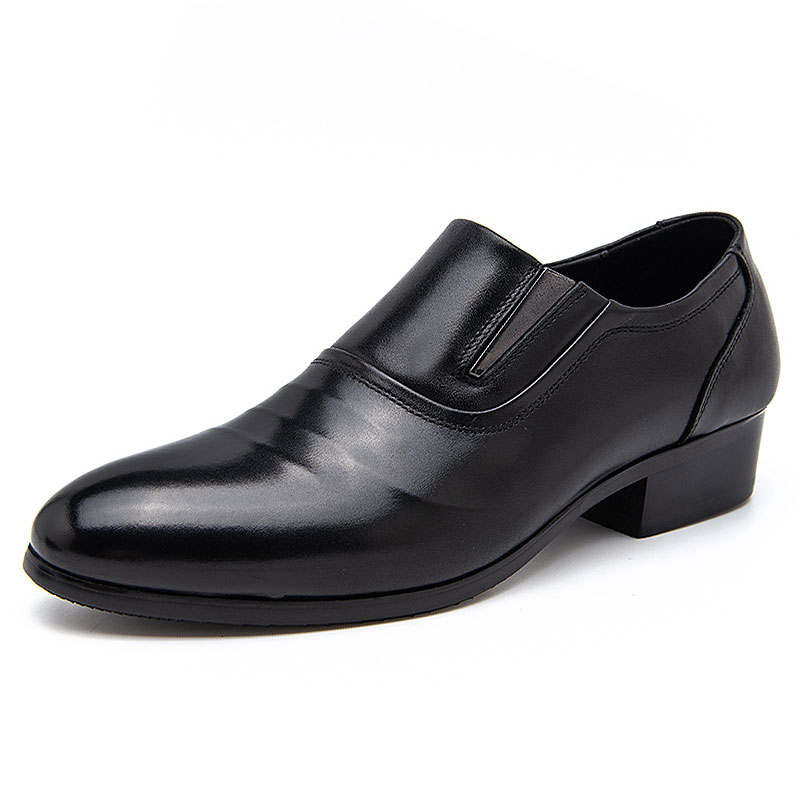 KAQIAODI Blended Material Dress Shoes Men's Black