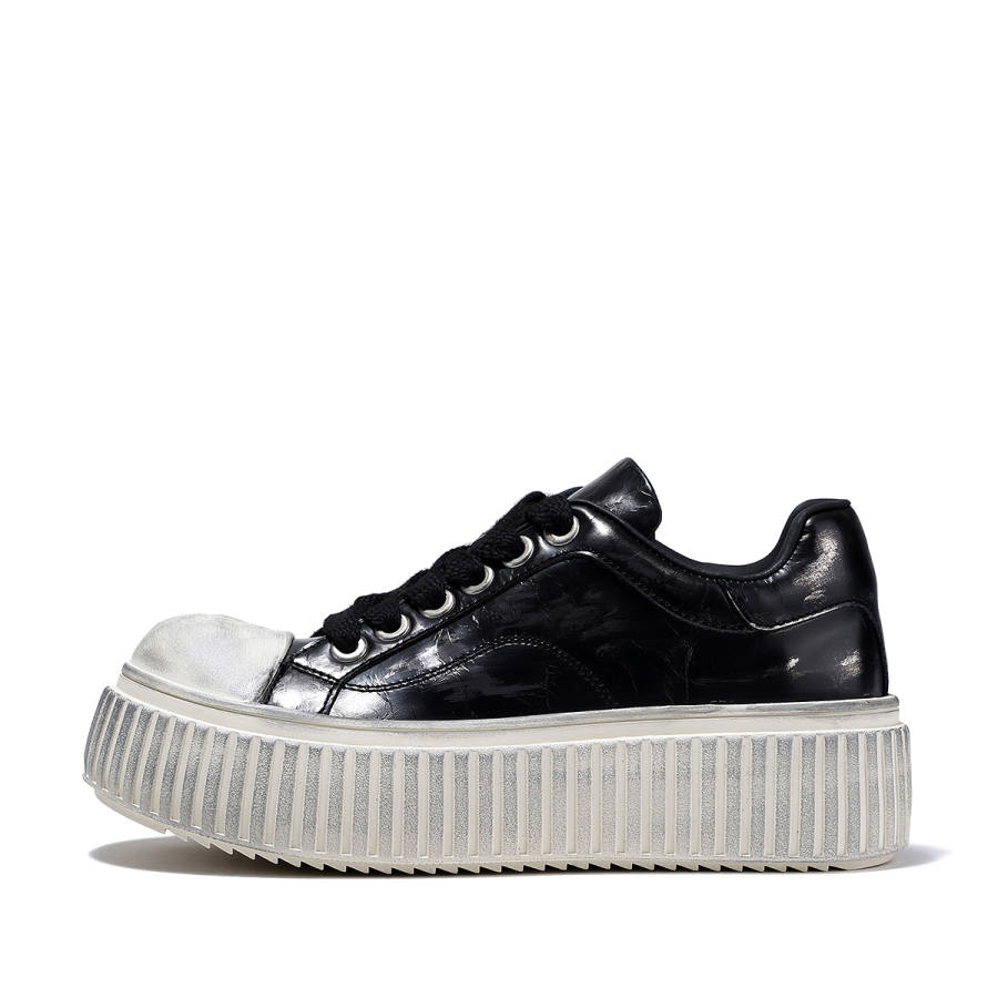 BELLALILY Top Grain Cow Leather Low top Casual Shoes Women's