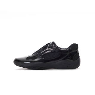 CRICLE CAGE Asian Cup Top Grain Cow Leather Low top Casual Shoes Unisex Black