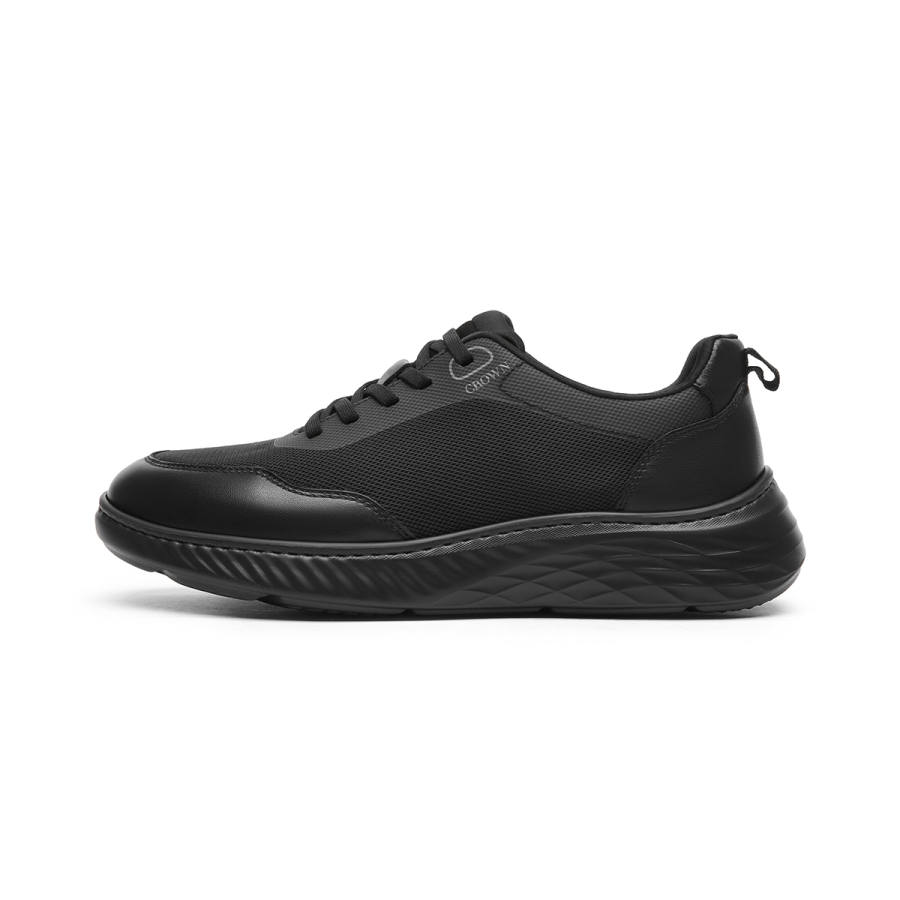 CROWN Textile, Cow Leather Men's Casual Shoes Men's