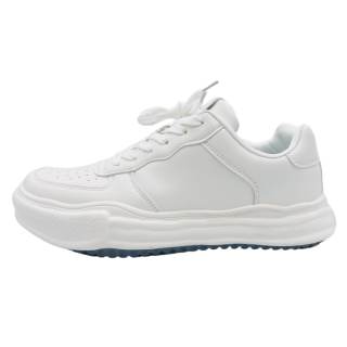 QIANJIN Synthetic Leather Low top Casual Shoes Men's White