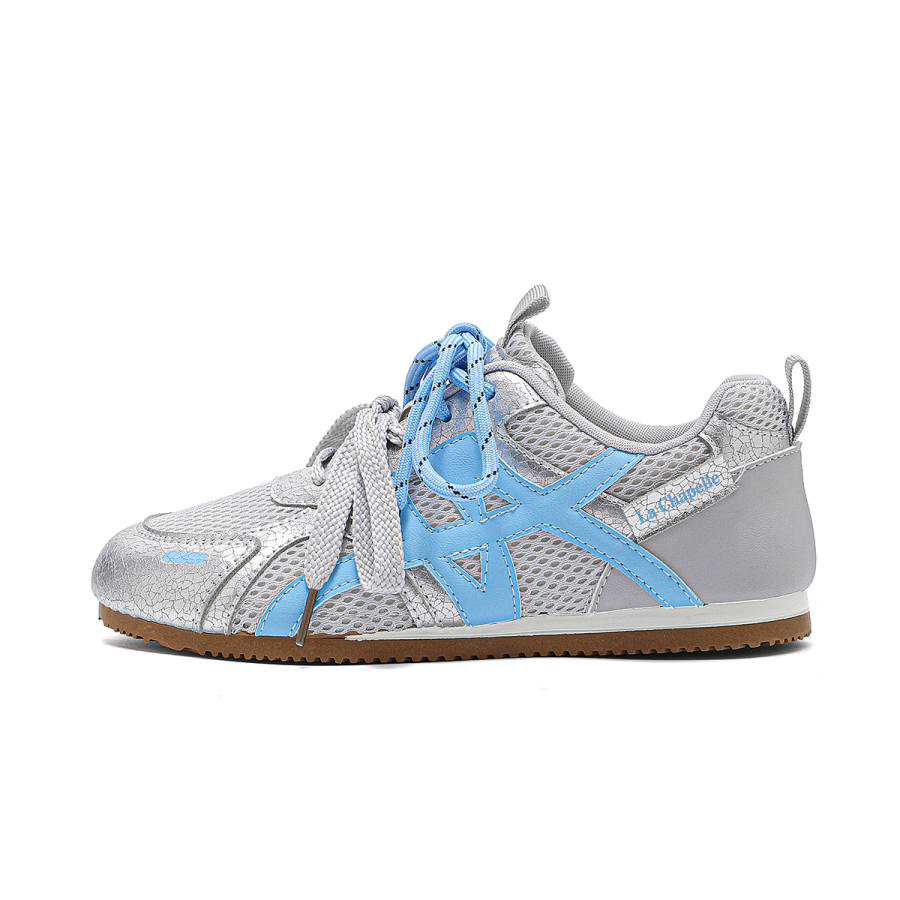 La Chapelle Low top Casual Shoes Women's Gray Blue