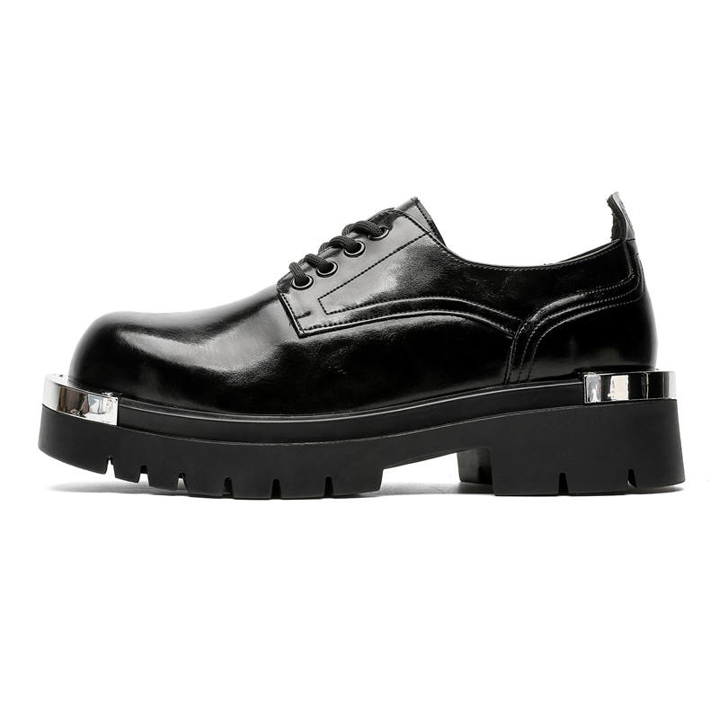 CHILANG CHILANG Microfiber Leather Casual Shoes Men's Black