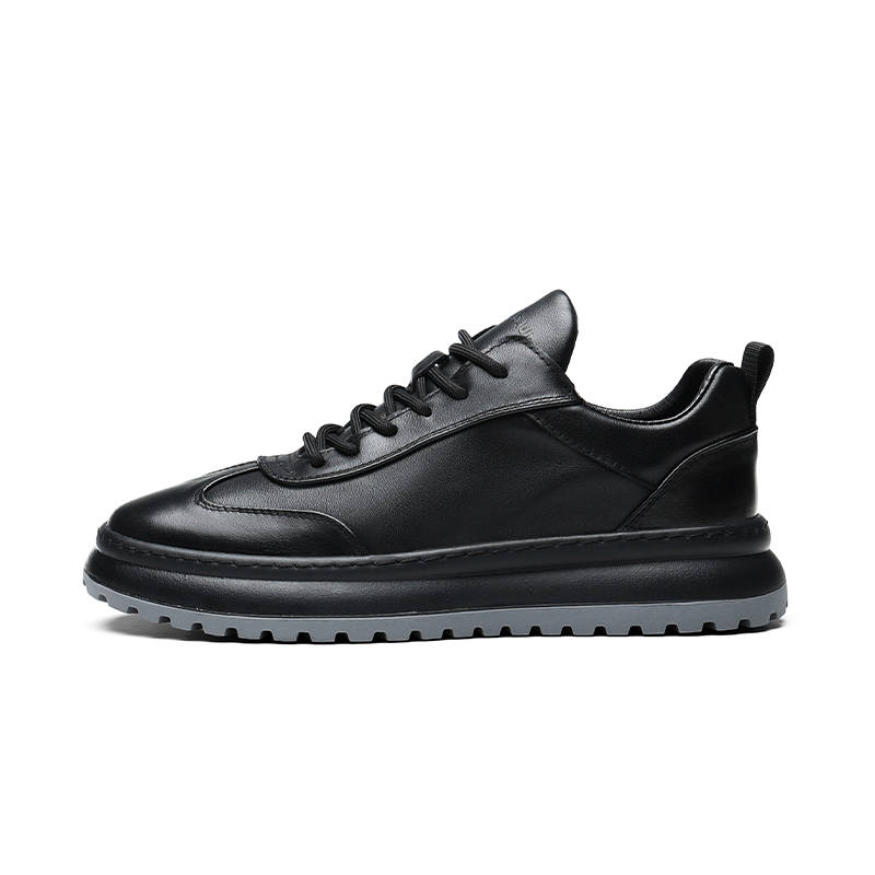 PARDASAUL Cow Leather Casual Shoes Men's Black