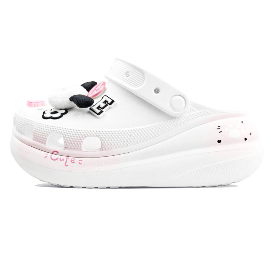 Crocs Crush Clog BNK Puppy EVA Clogs Unisex White
