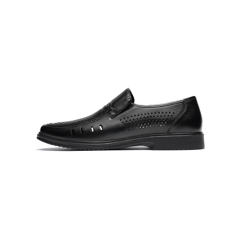 RED DRAGONFLY Cow Leather Dress Shoes Men's Black