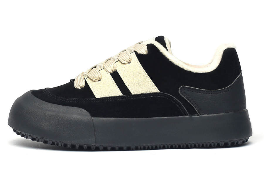 SEMIR Round Tip Platform, Lightweight, Fleece Lined Abrasion Resistant Abrasion Resistant Low top Casual Shoes 3.5cm
