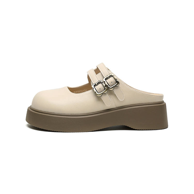 FIVE PLUS FIVE PLUS Slip Resistant Slip Resistant Closed Toe Slippers Women's Beige