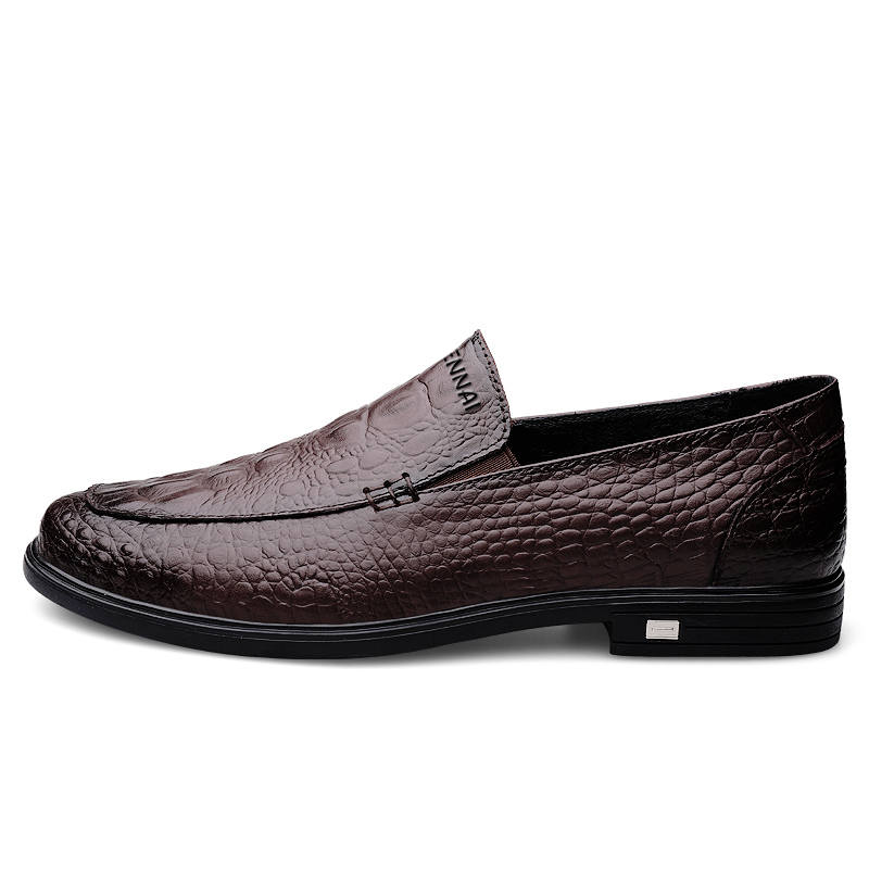 WENNAI Dress Shoes Men's Low Top Brown