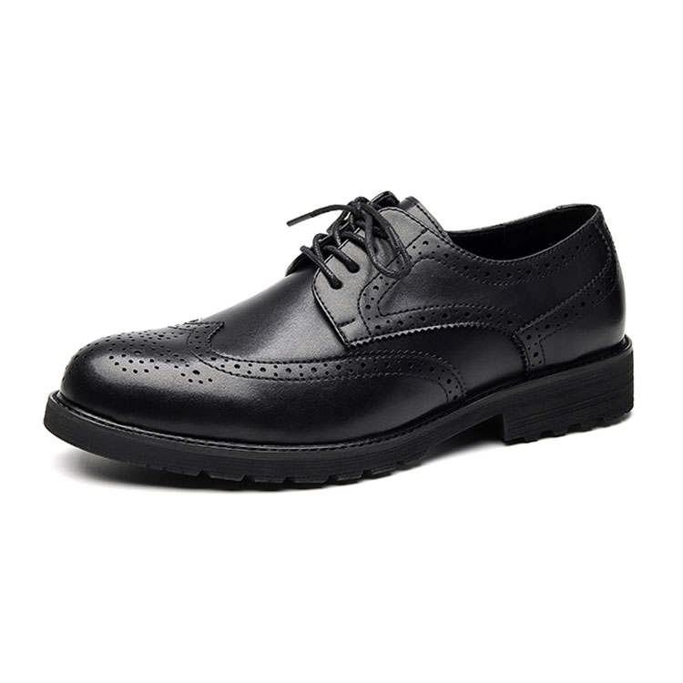 KAQIAODI Microfiber Leather Casual Shoes Men's Black