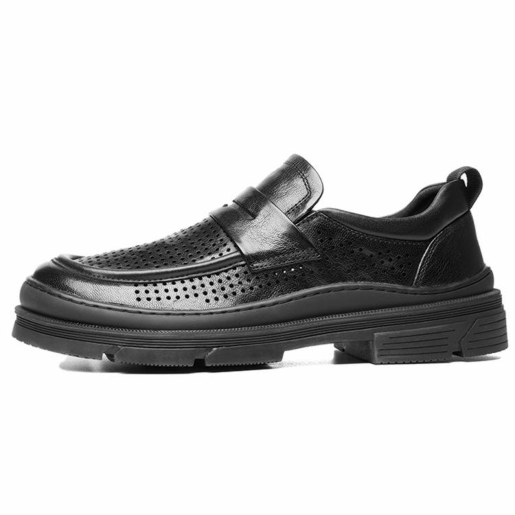 YEDANI Sheepskin Casual Shoes Men's Black