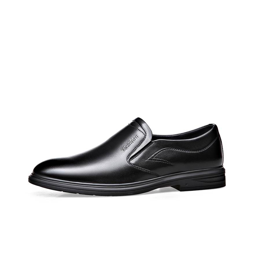KAIMALONG Cow Leather Casual Shoes Men's Black