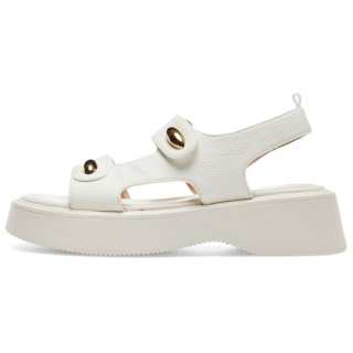 AGSDON Artificial Leather One Strap Sandals 5cm Women's