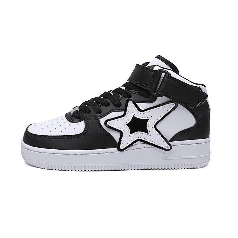 ABIDJAN STAR Microfiber Leather Abrasion Resistant Balance Abrasion Resistant Balance High top Skateboard Shoes Unisex