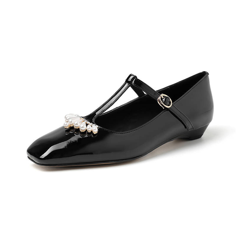HONGYANGLIN Chunky Heel Mary Jane Shoes Women's