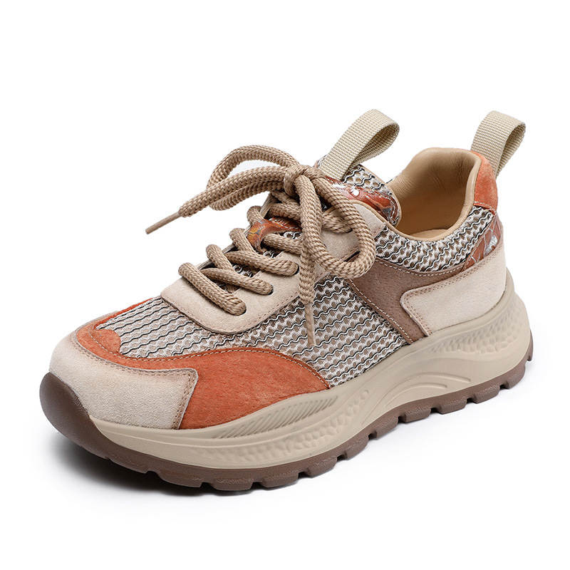 Devanro Devanro Slip Resistant, Abrasion Resistant, Breathable, Height Increasing Low top Casual Shoes Women's